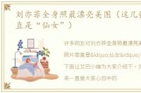 刘亦菲全身照最漂亮美图（这几张照片简直是“仙女”）