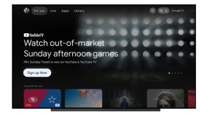 谷歌TV将在新赛季开始前整合NFL Sunday Ticket