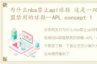 为什么nba禁止apl球鞋 这是一双被NBA联盟禁用的球鞋--APL concept 1