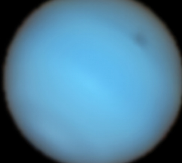 VLT观测海王星大气层中的大黑斑及其明亮伴星