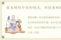 银杏树的介绍和特点，对银杏树的介绍
