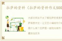 拉萨的资料（拉萨的资料作文500个字）