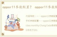oppor11参数配置？ oppor11参数配置详情