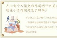 左小青个人情史和陈道明什么关系（陈道明左小青绯闻是怎么回事）