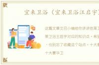 宜来卫浴（宜来卫浴汪启宇）