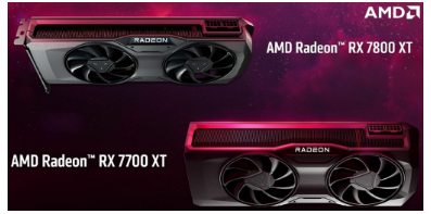 AMD Radeon RX 7800 XT和RX7700 XT适用于1440p游戏