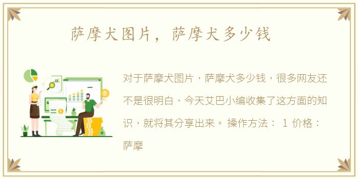 萨摩犬图片，萨摩犬多少钱