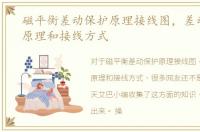 磁平衡差动保护原理接线图，差动保护的原理和接线方式