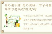 荷乙射手榜 荷乙提醒：阿尔梅勒城主力前锋费尔赫埃近3轮进5球