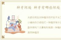 种牙坏处 种牙有哪些坏处