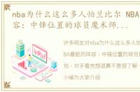 nba为什么这么多人怕兰比尔 NBA最脏的阵容：中锋位置的球员魔术师都害怕，对手看完想退赛