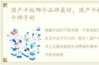 国产平板哪个品牌最好，国产平板电脑哪个牌子好
