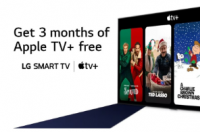 限时使用LG智能电视免费使用Apple TV+3个月