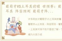 葡萄牙VS土耳其前瞻 世预赛：葡萄牙vs土耳其 阵容预测 葡萄牙阵容缺失 土耳其可保不败