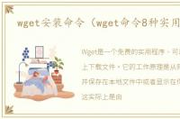 wget安装命令（wget命令8种实用用法）