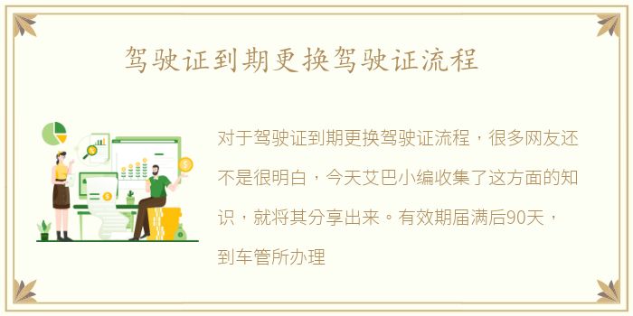 驾驶证到期更换驾驶证流程