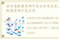 显示适配器有两个怎么办笔记本，显示适配器有两个怎么办