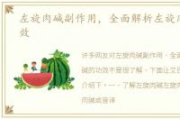 左旋肉碱副作用，全面解析左旋肉碱的功效