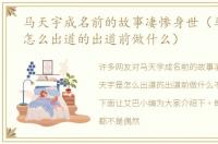 马天宇成名前的故事凄惨身世（马天宇是怎么出道的出道前做什么）