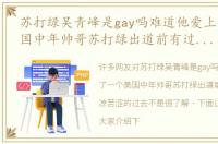 苏打绿吴青峰是gay吗难道他爱上了一个美国中年帅哥苏打绿出道前有过一段凄凉苦涩的过去