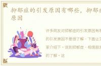 抑郁症的引发原因有哪些，抑郁症的引发原因