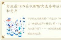 禽流感h7n9症状H7N9禽流感的症状、传播和变异