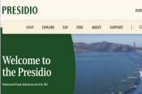旧金山Presidio推出新网站重点突出游客景点和公园业务