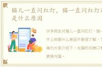 猫儿一直闪红灯，猫一直闪红灯连不上网是什么原因
