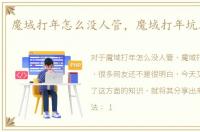 魔域打年怎么没人管，魔域打年坑人啊!!!
