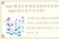 papi酱老公老胡是谁徐斌简历家境资料扒（papi老公是干什么的）