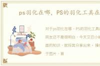 ps羽化在哪，PS的羽化工具在哪