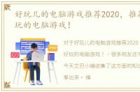 好玩儿的电脑游戏推荐2020，推荐一些好玩的电脑游戏！