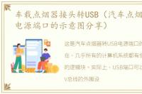 车载点烟器接头转USB（汽车点烟器到USB电源端口的示意图分享）