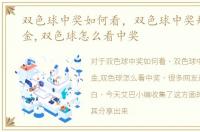 双色球中奖如何看，双色球中奖规则及奖金,双色球怎么看中奖