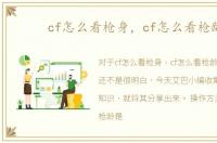 cf怎么看枪身，cf怎么看枪龄