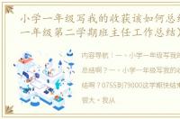 小学一年级写我的收获该如何总结啊？（一年级第二学期班主任工作总结）