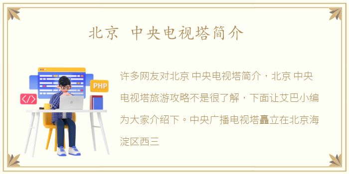 北京 中央电视塔简介