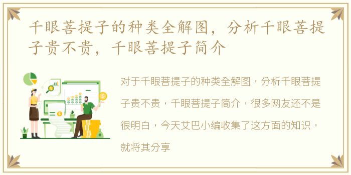 千眼菩提子的种类全解图，分析千眼菩提子贵不贵，千眼菩提子简介