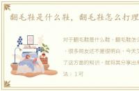 翻毛鞋是什么鞋，翻毛鞋怎么打理及养护