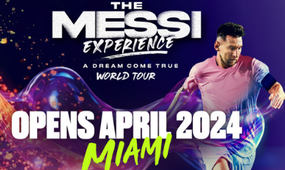 梅西体验梦想成真首创互动多媒体体验宣布2024年4月世界巡回演唱会在迈阿密首演