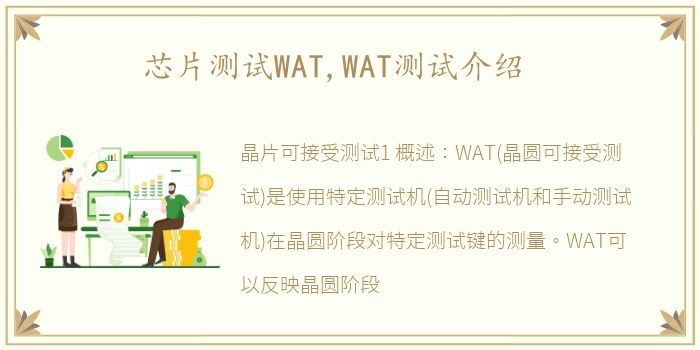 芯片测试WAT,WAT测试介绍