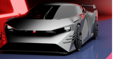 日产的Hyper Force EV概念车一半是蝙蝠车一半是VR赛车