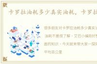 卡罗拉油耗多少真实油耗，卡罗拉 油耗