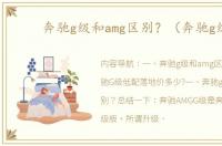 奔驰g级和amg区别？（奔驰g级）