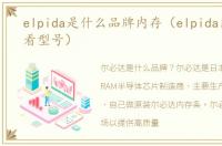 elpida是什么品牌内存（elpida内存怎么看型号）