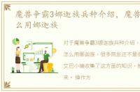魔兽争霸3娜迦族兵种介绍，魔兽争霸3怎么用娜迦族