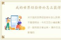 我的世界经验修补怎么获得
