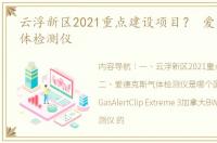 云浮新区2021重点建设项目？ 爱德克斯气体检测仪