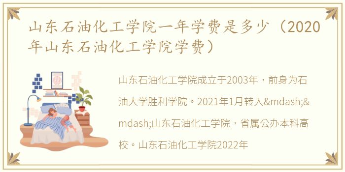 山东石油化工学院一年学费是多少（2020年山东石油化工学院学费）