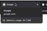 谷歌浏览器现在将让用户轻松查看标签消耗了多少内存